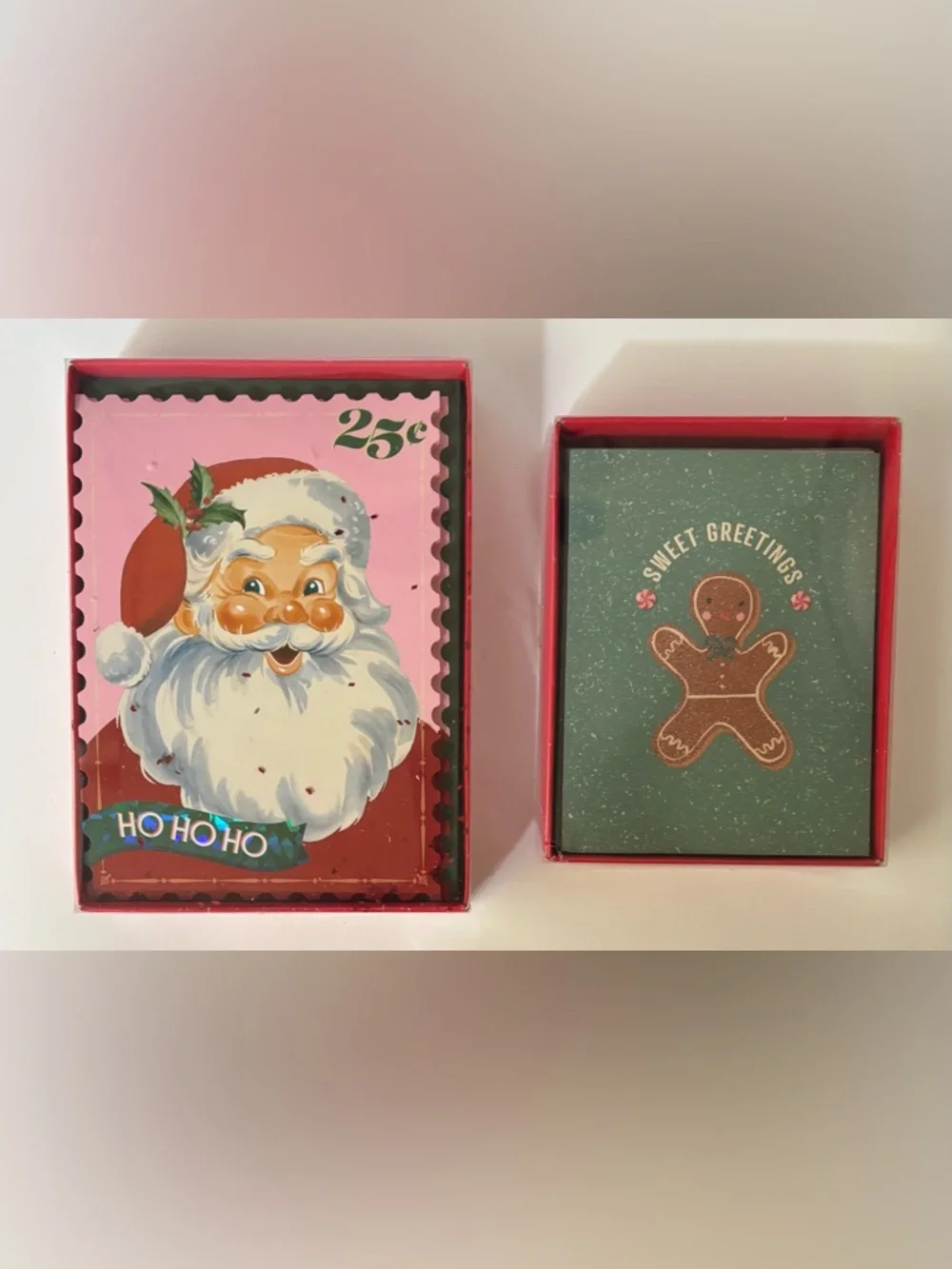 Christmas cards with envelopes NEW NWT 2 sets 20 cards 20 envelopes